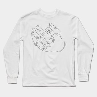 Hand with circle Long Sleeve T-Shirt
